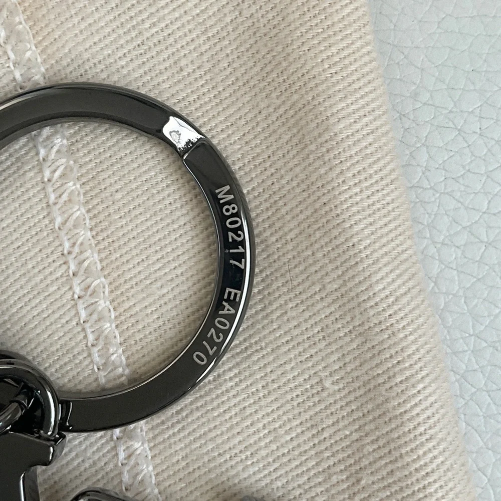 Louis Vuitton Gunmetal LV Initial Key Holder - Dark Metallic
